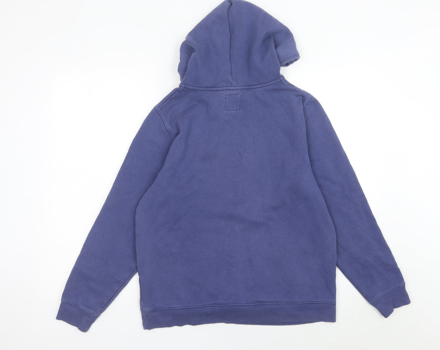 Billabong Womens Blue Size 12 Pullover Hoodie Sweatshirt Logo Cotton Blend