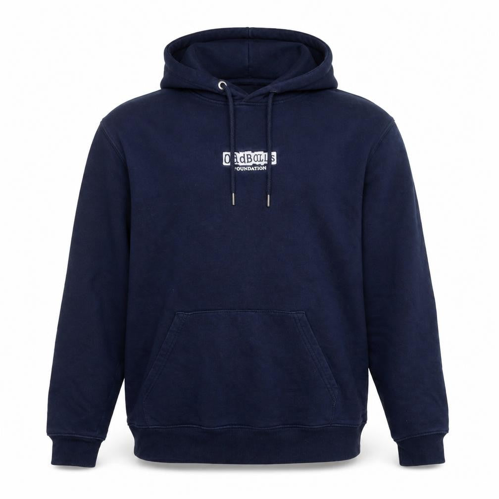 Stanley/Stella Mens Blue Pullover Hoodie XL with Logo and Pockets