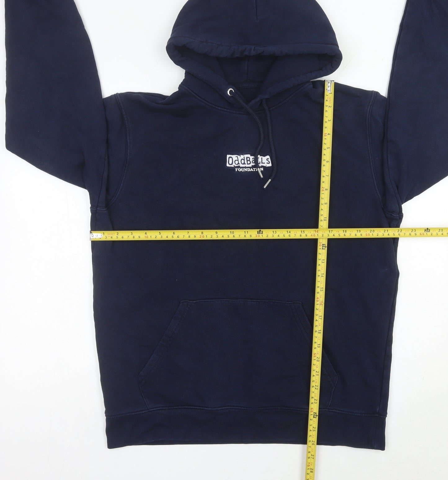 Stanley/Stella Mens Blue Pullover Hoodie XL with Logo and Pockets