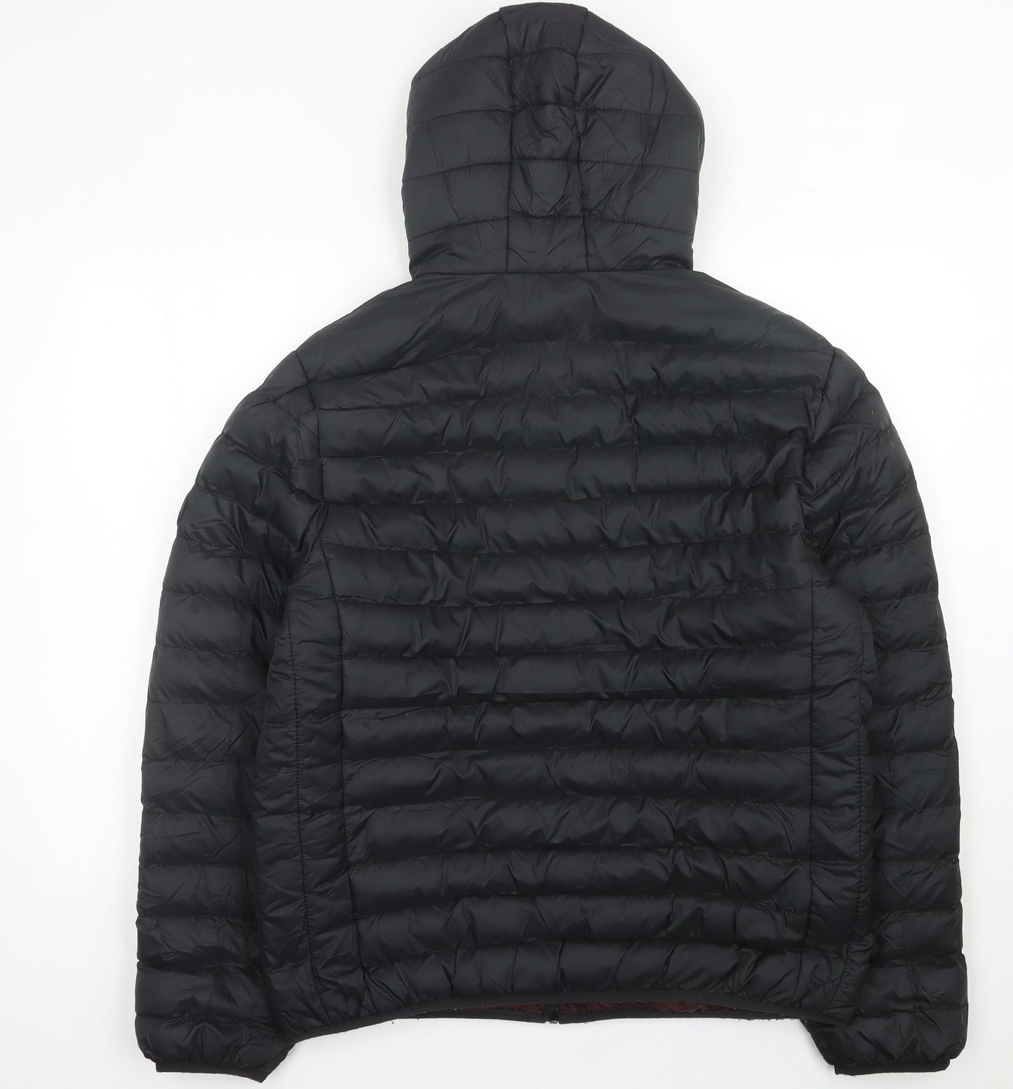 Tokyo Laundry Men's Black L Puffer Jacket Hooded Insulated