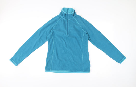 Mountain Warehouse Womens Blue Size 10 Fleece 1/2 Zip Outdoor Jacket