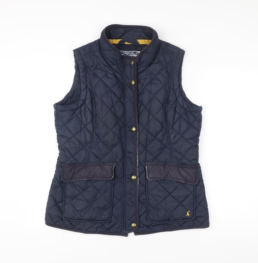 Joules Womens Blue Quilted Waistcoat Size 18 Sleeveless Gilet