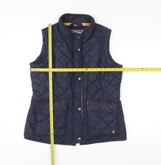 Joules Womens Blue Quilted Waistcoat Size 18 Sleeveless Gilet