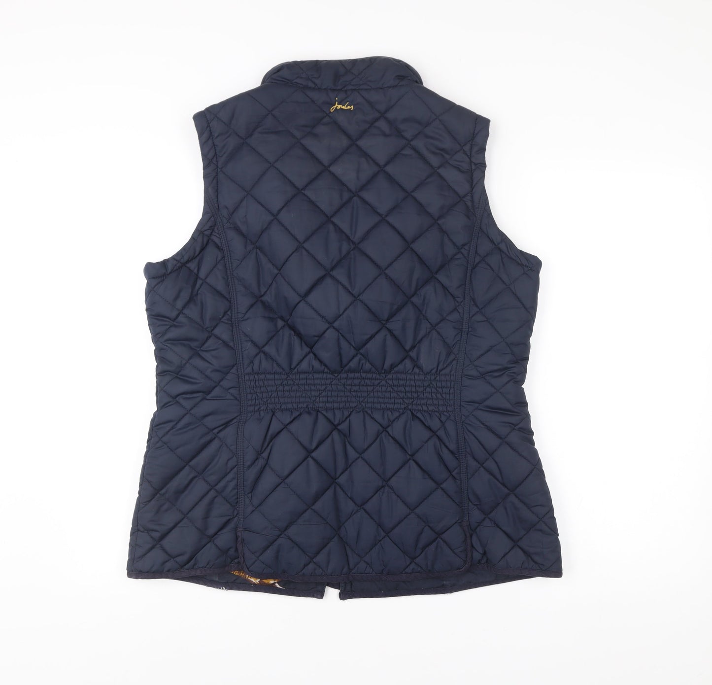 Joules Womens Blue Quilted Waistcoat Size 18 Sleeveless Gilet