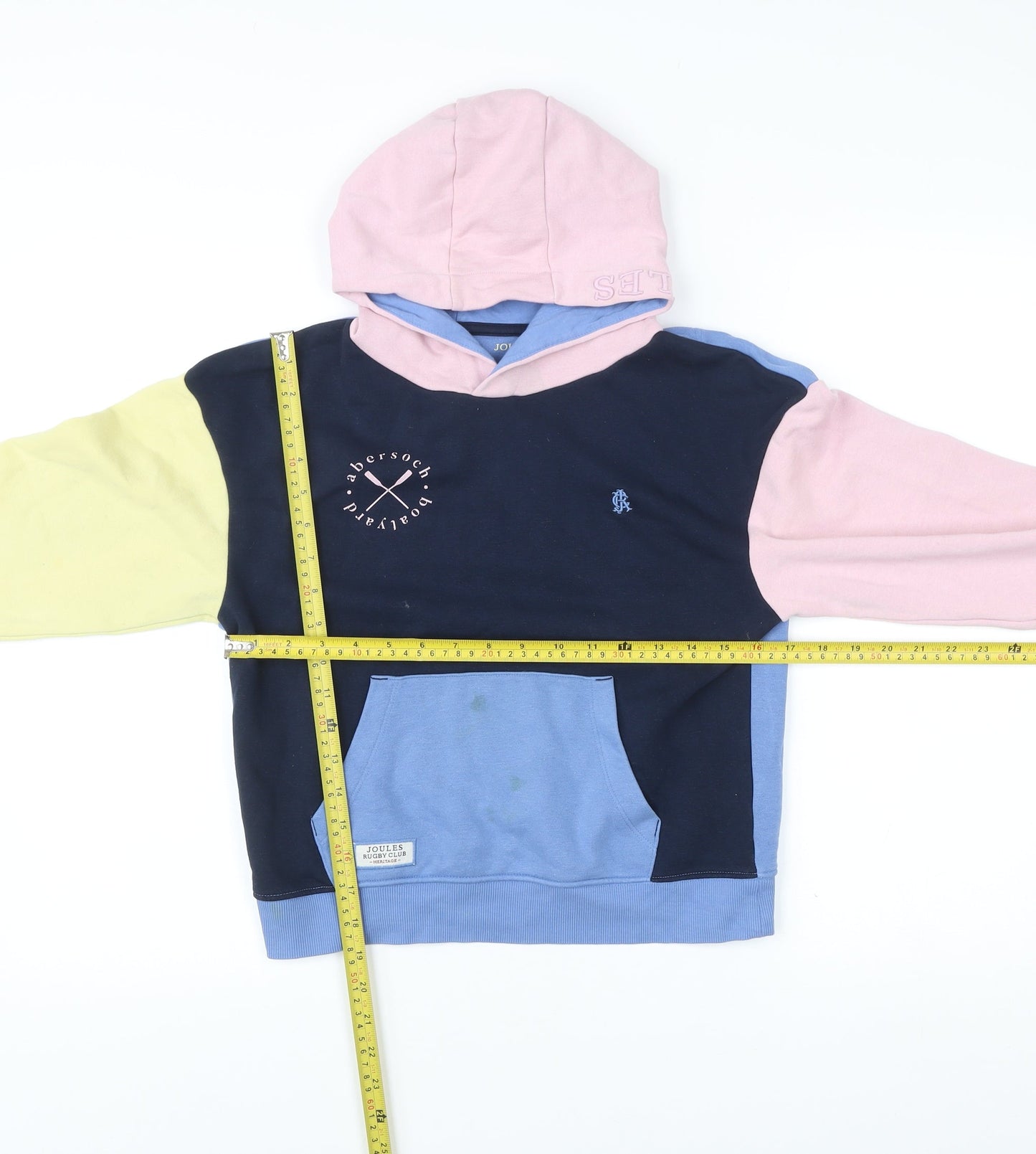 Joules Girls Multicoloured Hoodie 8 Years Pullover Colourblock Casual