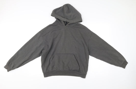 H&M Divided Women’s Grey Pullover Hoodie Size S Cotton Blend