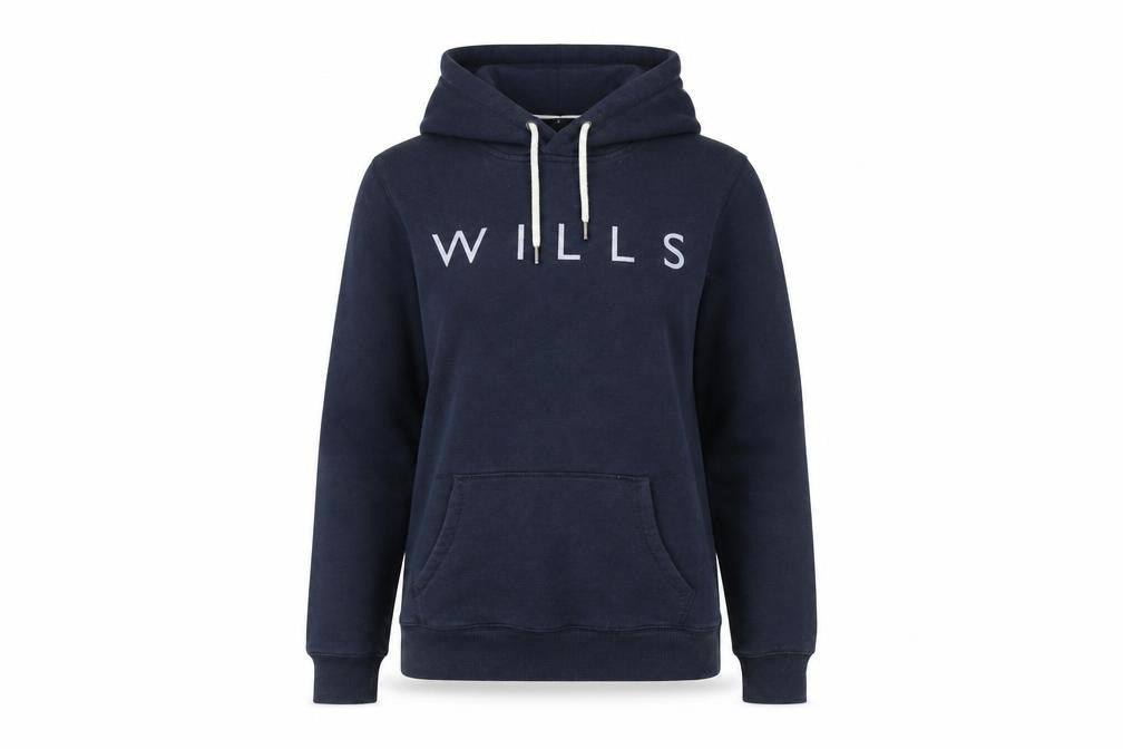 Womens UK 8 Classic Jack Wills Blue Pullover Hoodie