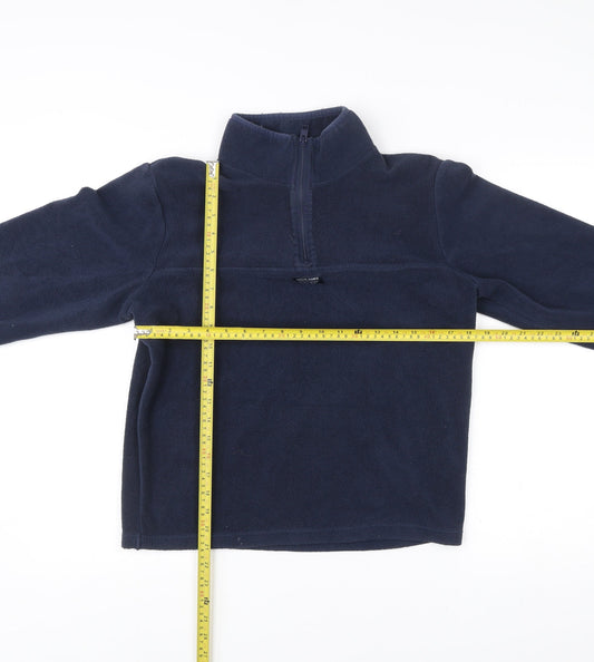 Jack & Jones Mens Blue Small Fleece Half Zip Jacket Regular Fit