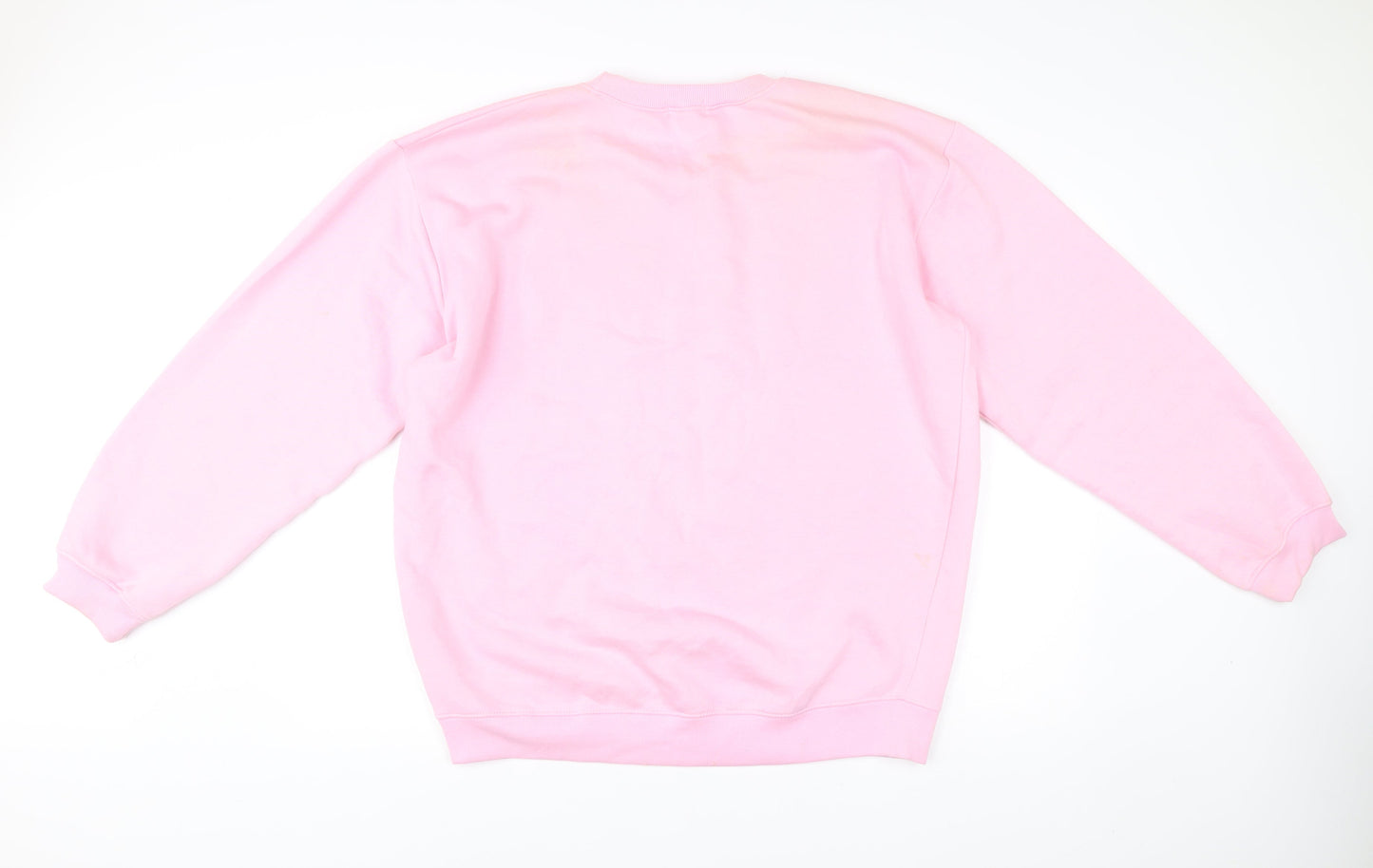PrettyLittleThing Unisex Pink L Pullover Sweatshirt Crew Neck