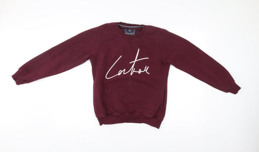 Cairo Line Women’s Burgundy Sweatshirt Medium Cotton Blend