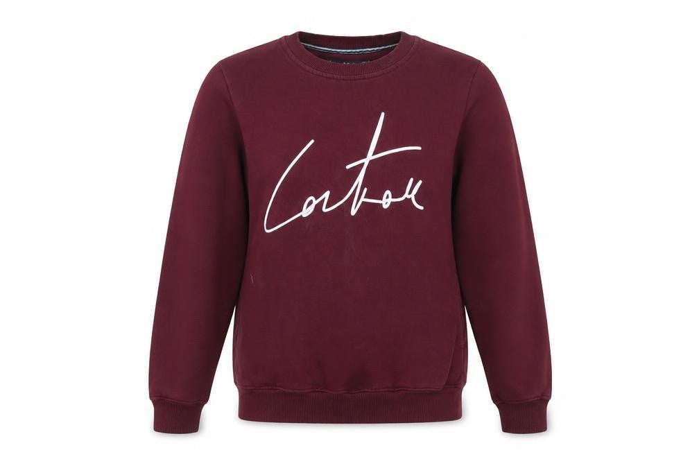 Cairo Line Women’s Burgundy Sweatshirt Medium Cotton Blend