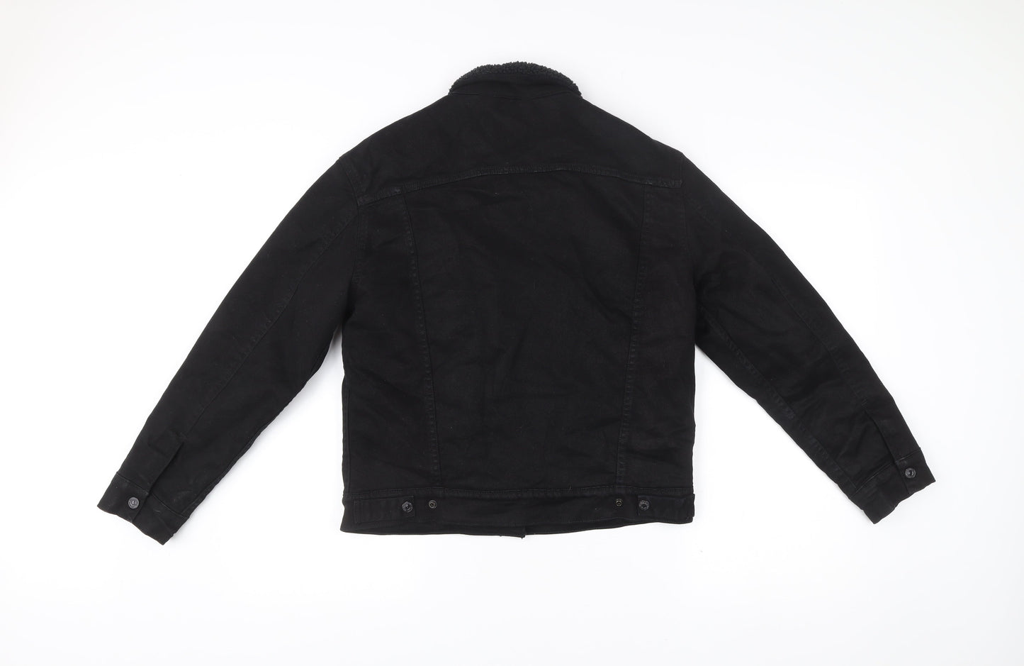 Levi's Women's Black Sherpa Lined Denim Jacket Size S