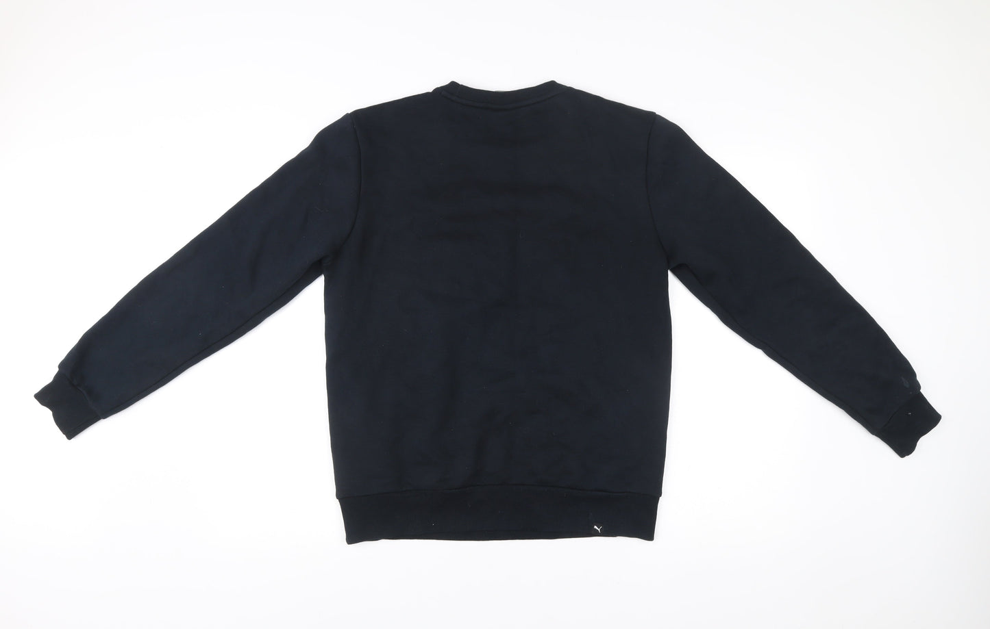 Puma Men’s Black Small Sweatshirt Pullover Crew Neck Logo Sportswear