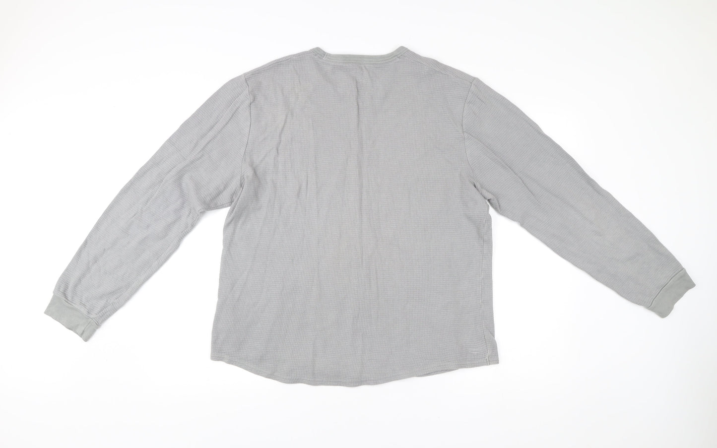 Hollister Men’s Grey Cotton Pullover Sweatshirt L Long Sleeve