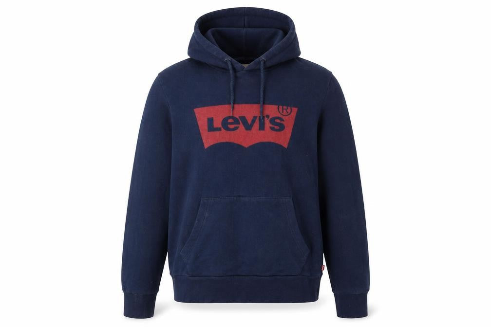 Mens UK S Regular Levi's Blue Pullover Hoodie