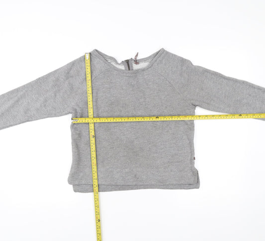 Sweaty Betty Women Grey Small Pullover Sweatshirt Zip Activewear