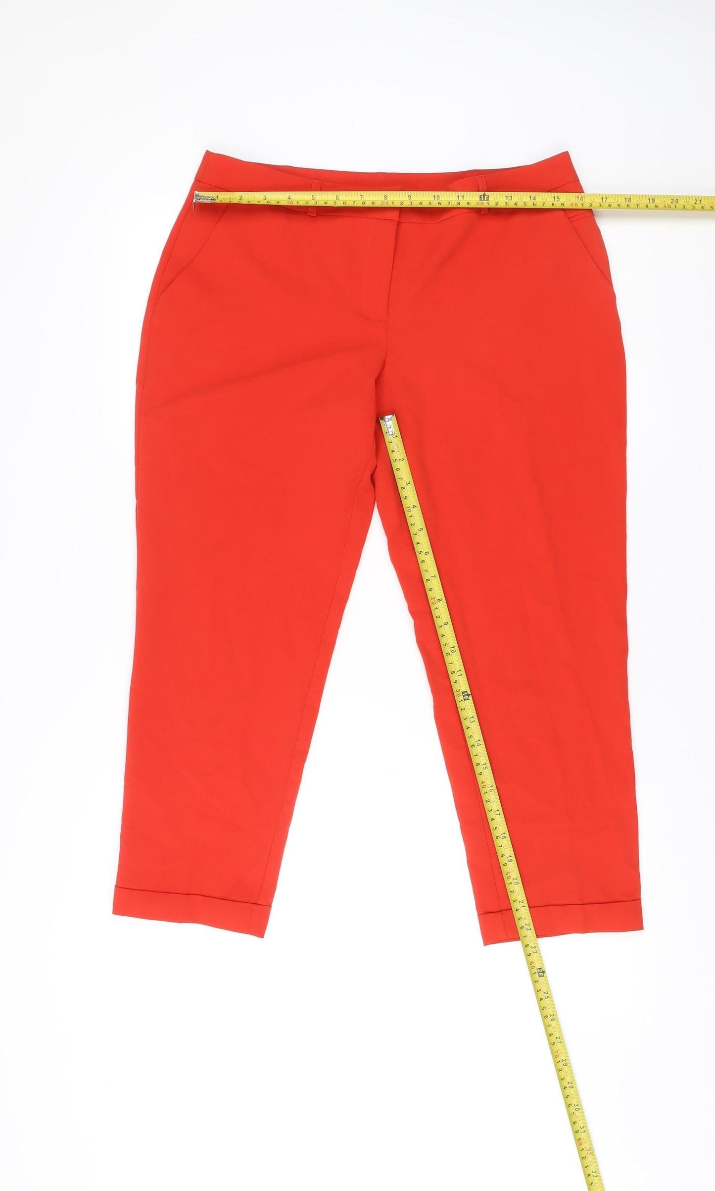 Dorothy Perkins Women’s Red Slim Fit Trousers UK 12 Workwear