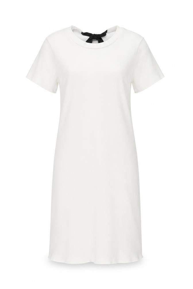 River Island Women’s White Size 8 Cold Shoulder T-Shirt Dress