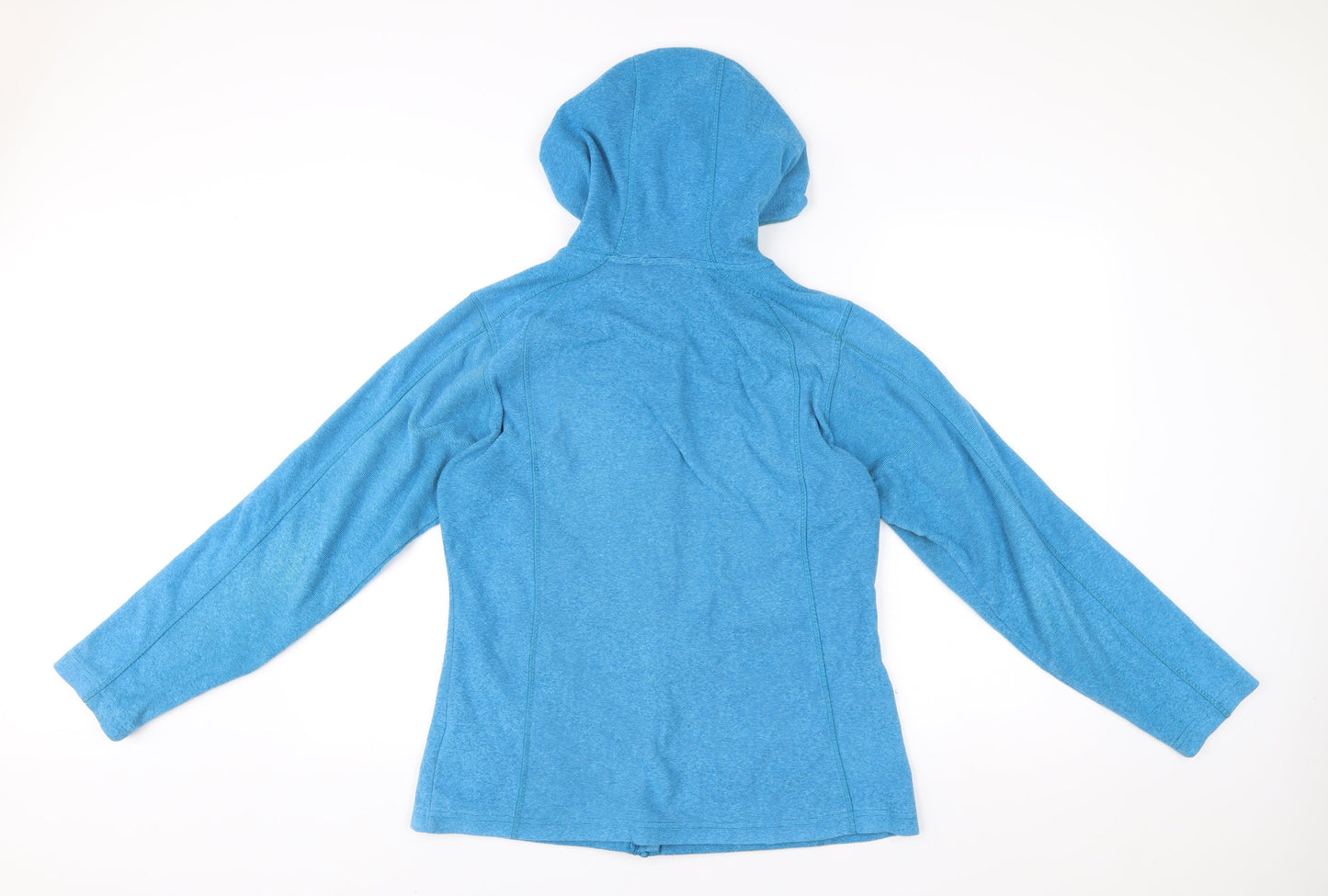 Mountain Warehouse Women Blue Size 14 Hooded Fleece Jacket