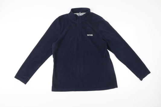 Regatta Womens Blue Size 16 Fleece Half Zip Jacket Outdoor Hiking
