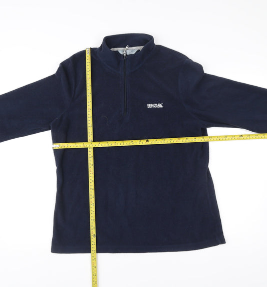 Regatta Womens Blue Size 16 Fleece Half Zip Jacket Outdoor Hiking