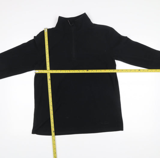 Peter Storm Womens Black Size 16 Fleece 1/2 Zip Jacket Outdoor Hiking