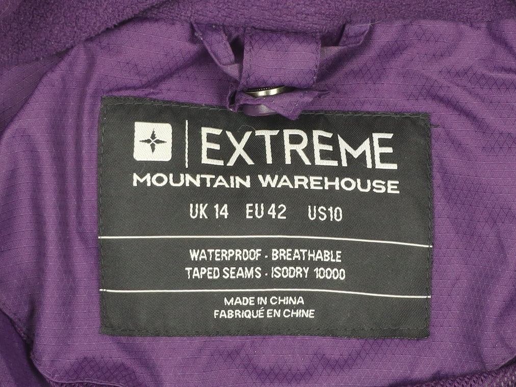 Mountain Warehouse Women's Purple 3-in-1 Waterproof Jacket UK 14