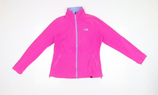 The North Face Womens Pink Fleece Full Zip Jacket Size M Regular
