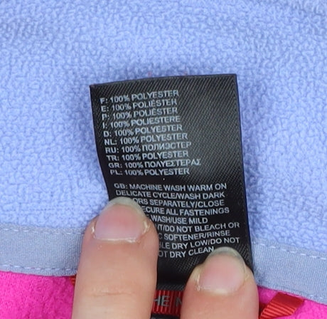 The North Face Womens Pink Fleece Full Zip Jacket Size M Regular