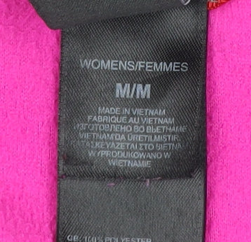The North Face Womens Pink Fleece Full Zip Jacket Size M Regular