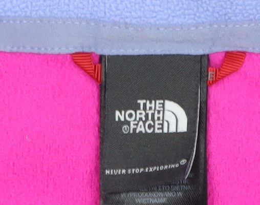 The North Face Womens Pink Fleece Full Zip Jacket Size M Regular