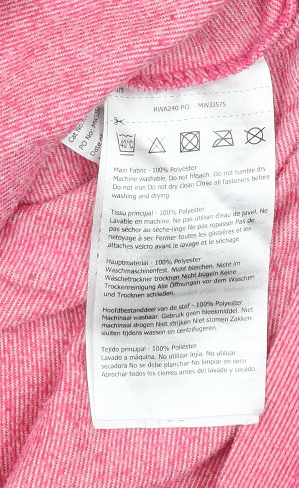 Regatta Womens Pink Size 10 Quarter Zip Lightweight Fleece Jacket