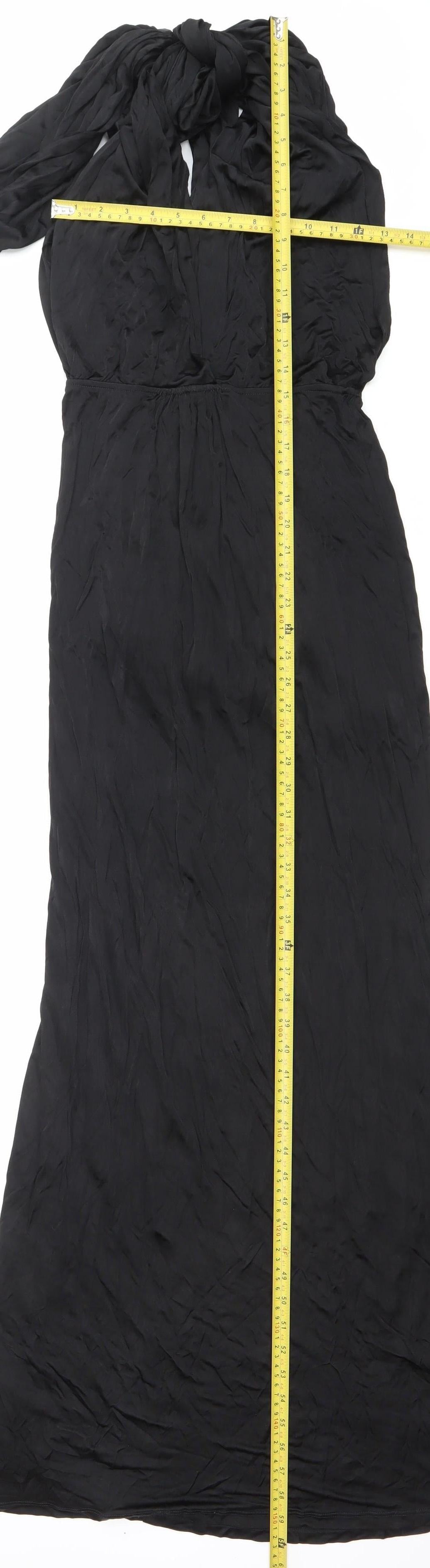 Oasis Women’s Black Maxi Strapless Formal Dress Size S