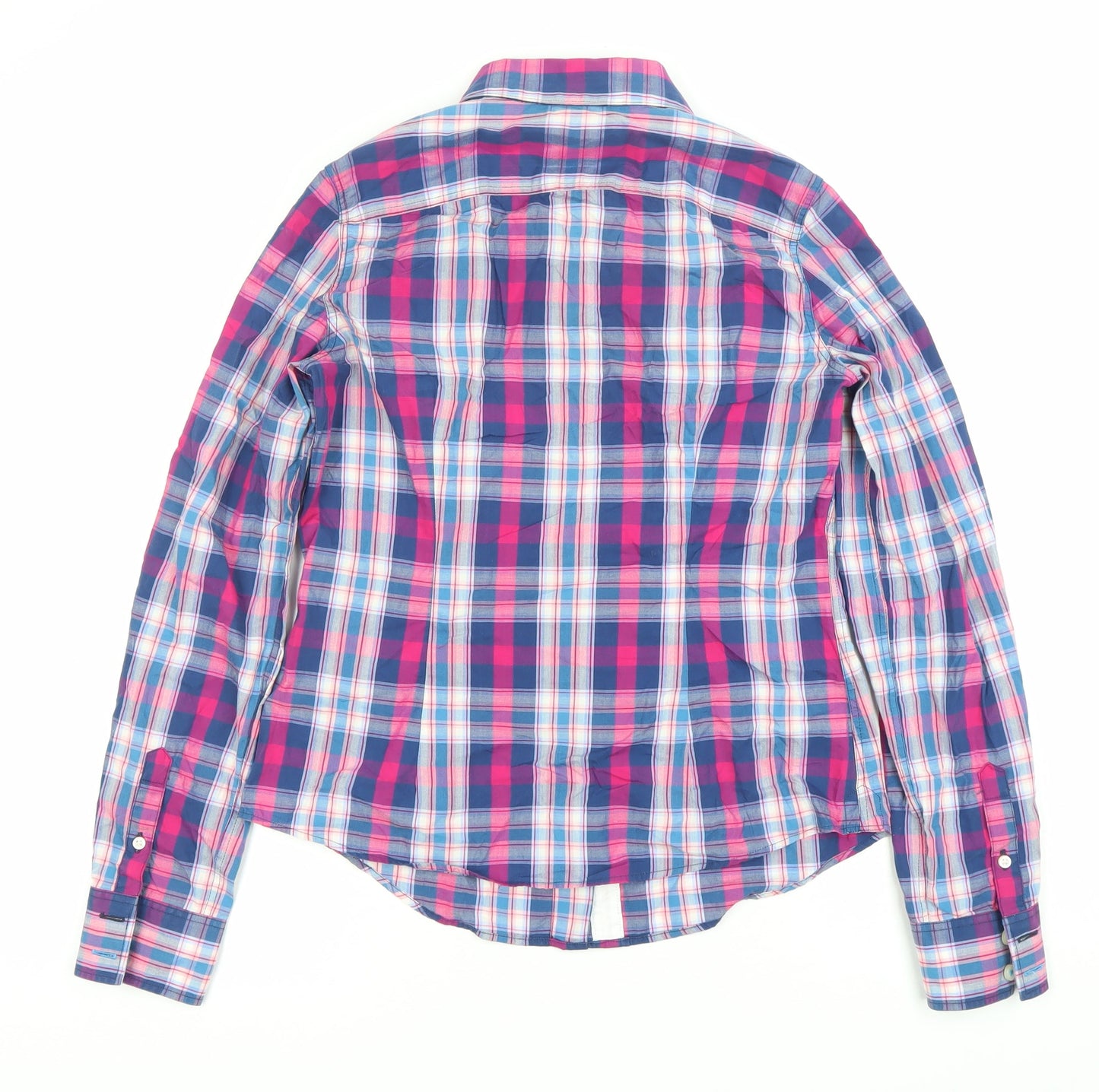 Jack Wills Womens Multicoloured Check Cotton Button-Up Shirt Size 10