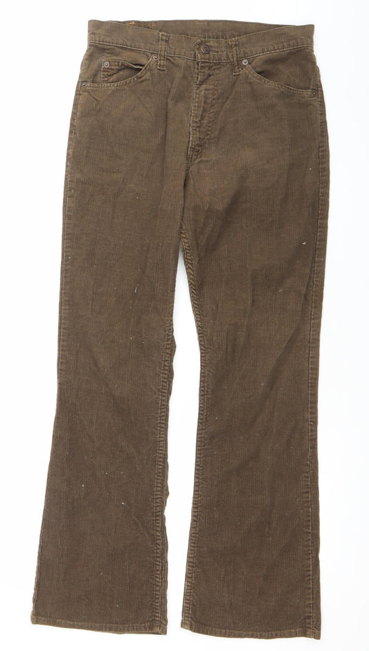 Levi's Men's Brown Corduroy 517 Trousers W31 L32 Straight
