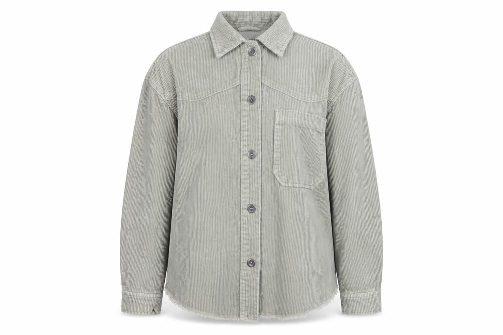 Zara Womens Green XS Corduroy Jacket Button Down Casual