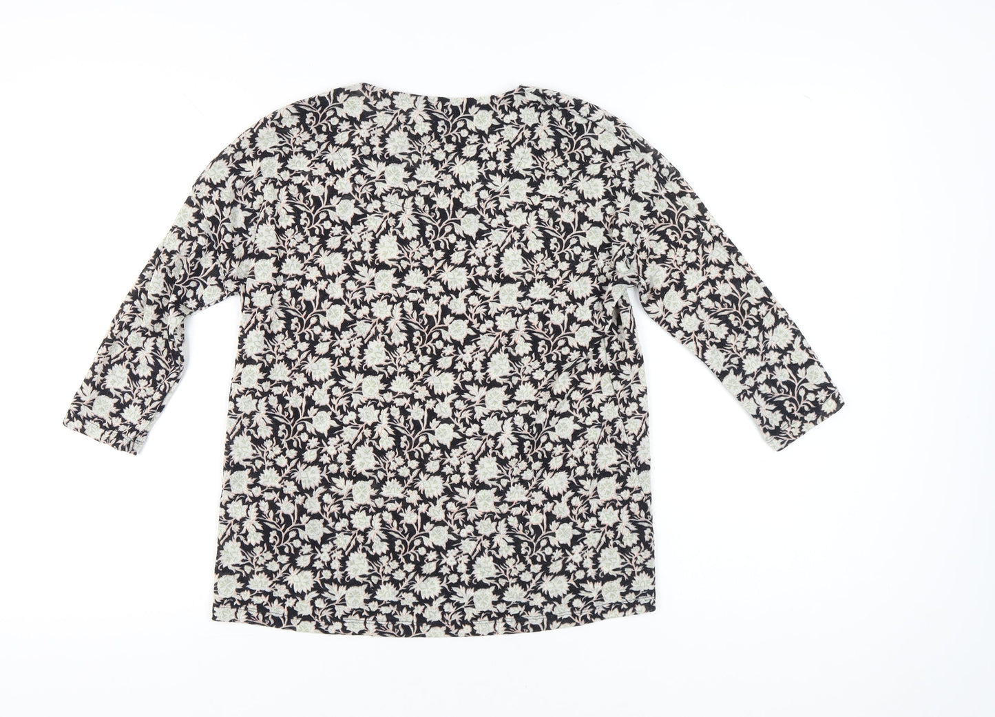 Marks and Spencer Women’s Floral Blouse Navy Mix Size 12 Tunic Top