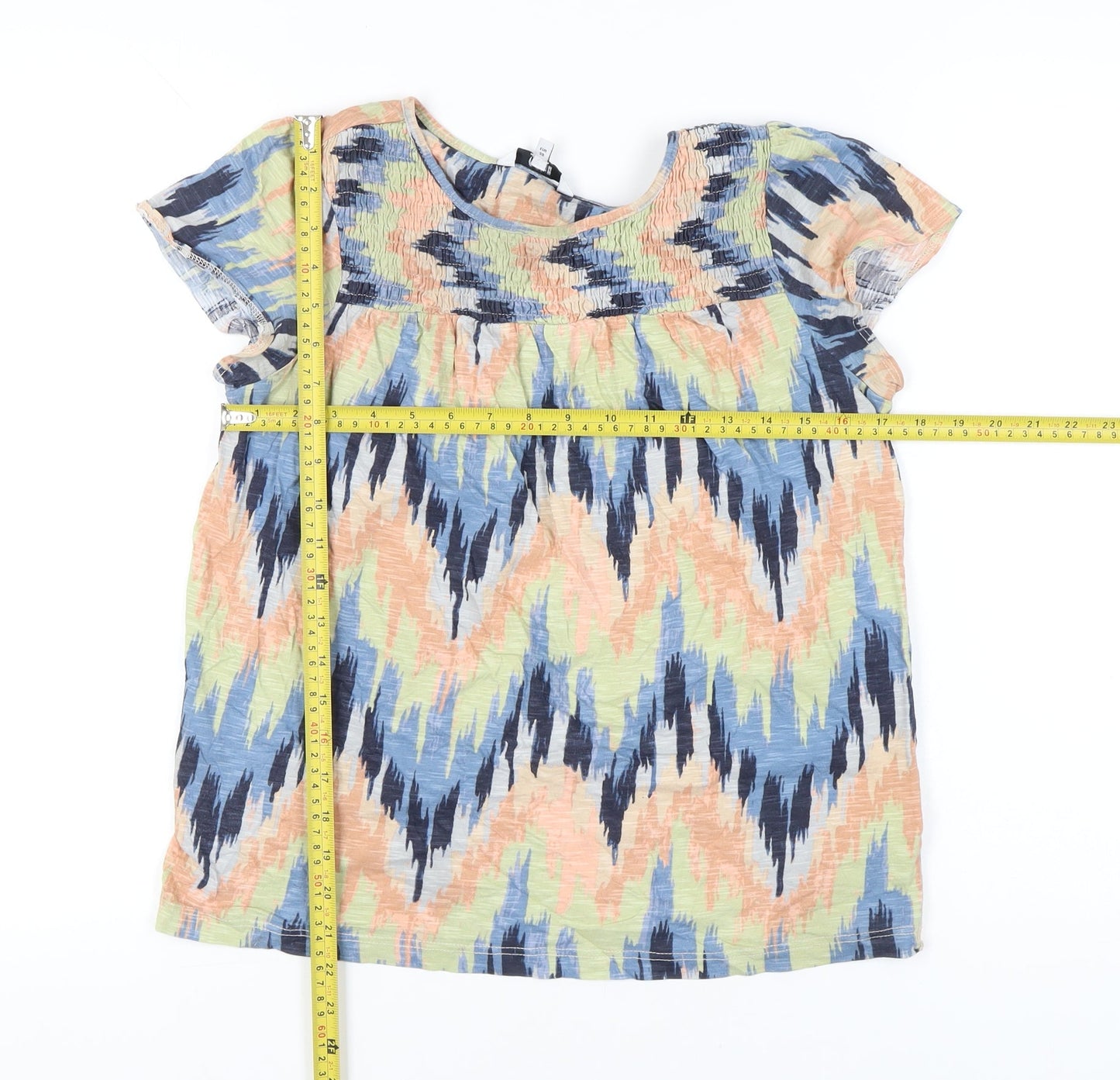 Next Women’s Multicoloured Cotton Tunic Blouse UK 10
