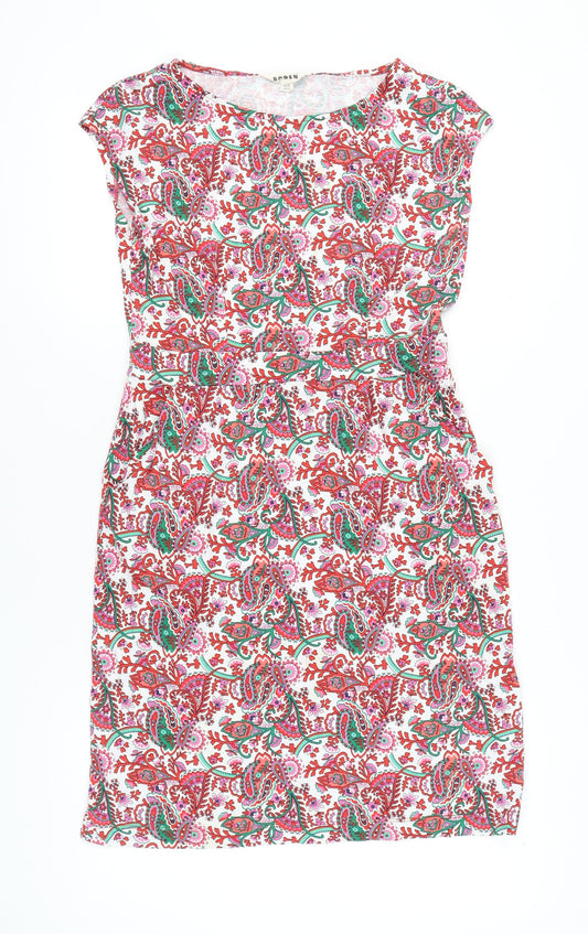 Boden Women’s Multicoloured Paisley Shift Dress UK 14