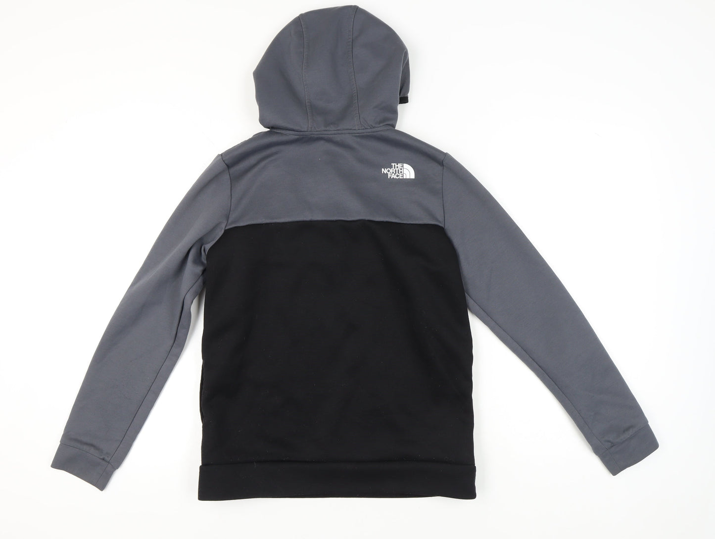 The North Face Boys Grey Black 1/4 Zip Pullover Hoodie Size 18-20 Years