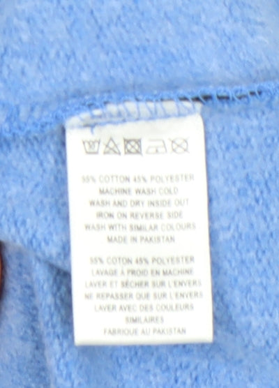 French Connection Men’s Blue Full Zip Sweatshirt Jacket M