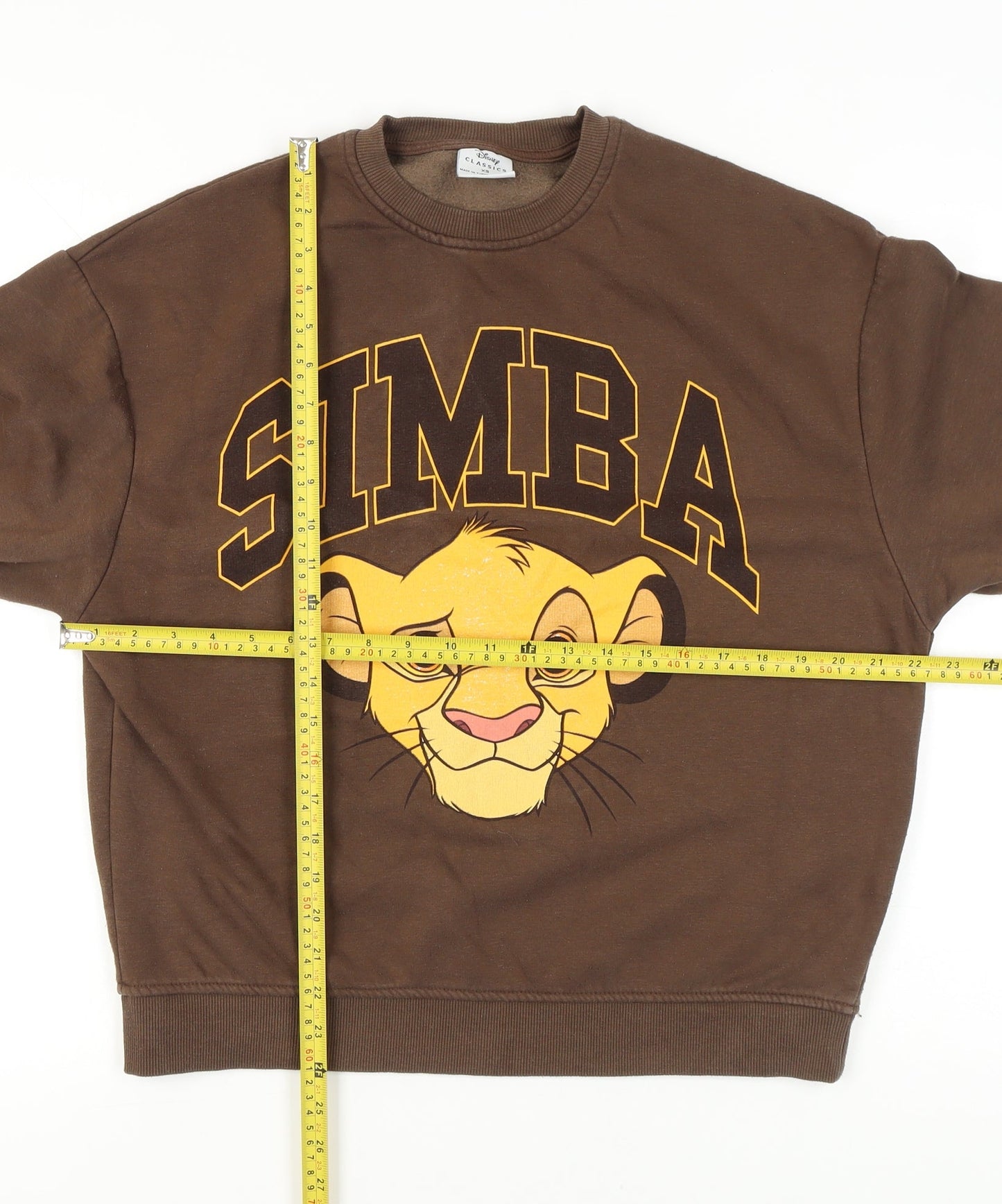 Disney Women’s Brown Simba The Lion King Sweatshirt XS