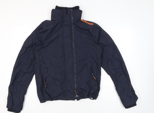 Superdry Men's Blue L Basic Full Zip Jacket Size L