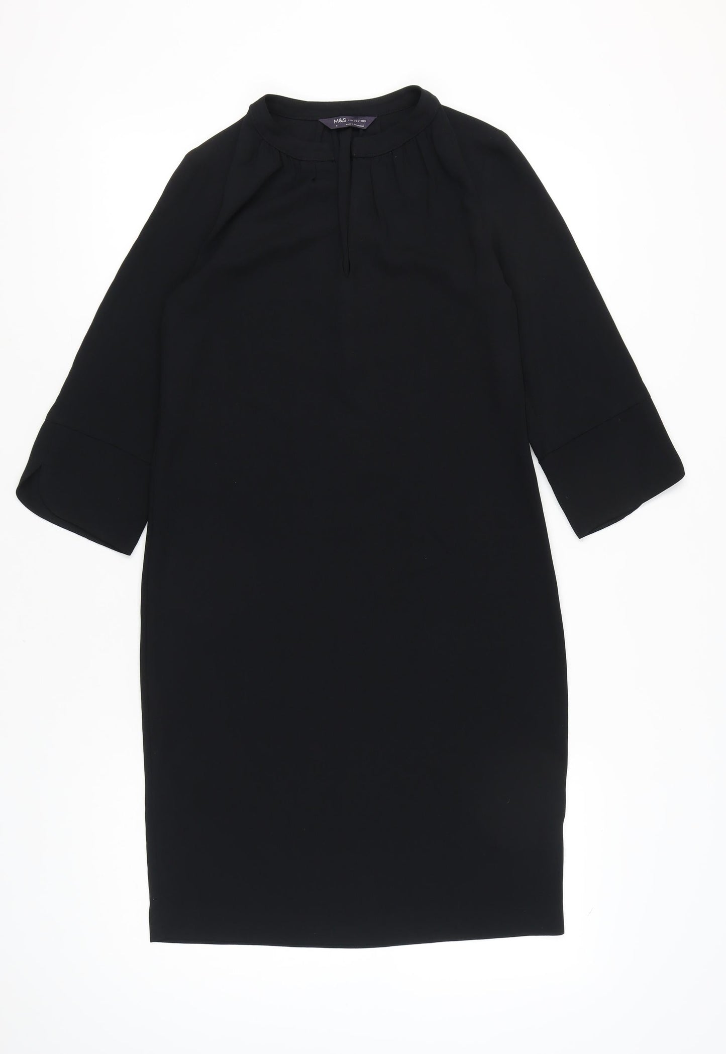 Marks and Spencer Women’s Black Size 6 Shift Knee Length Dress