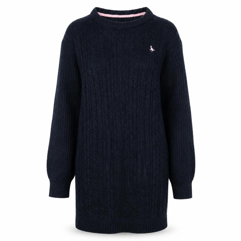 Teenss UK 14 Regular Jack Wills Blue Pullover Cable-Knit