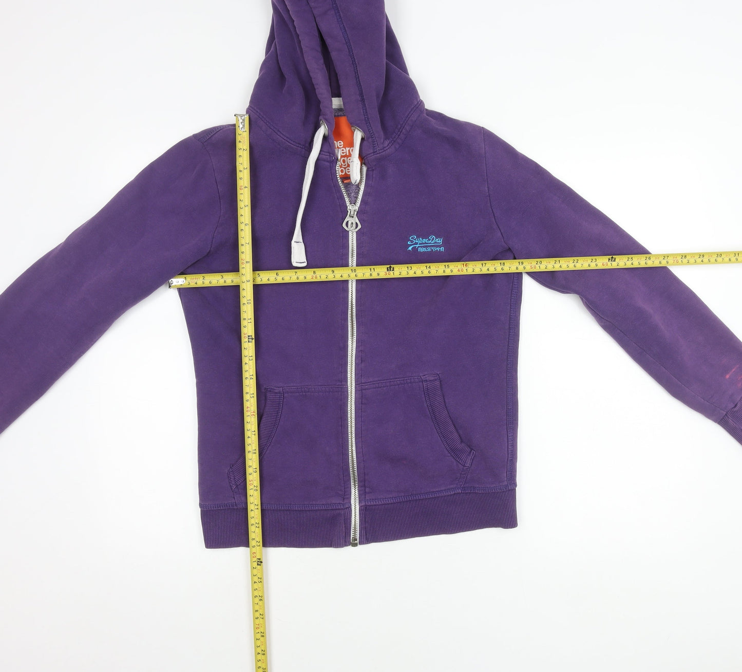 Superdry Women’s Purple Hooded Full Zip Jacket Size L Casual