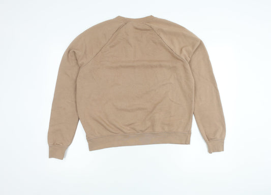 Nike Unisex Brown Medium Pullover Crew Neck Logo Sweatshirt