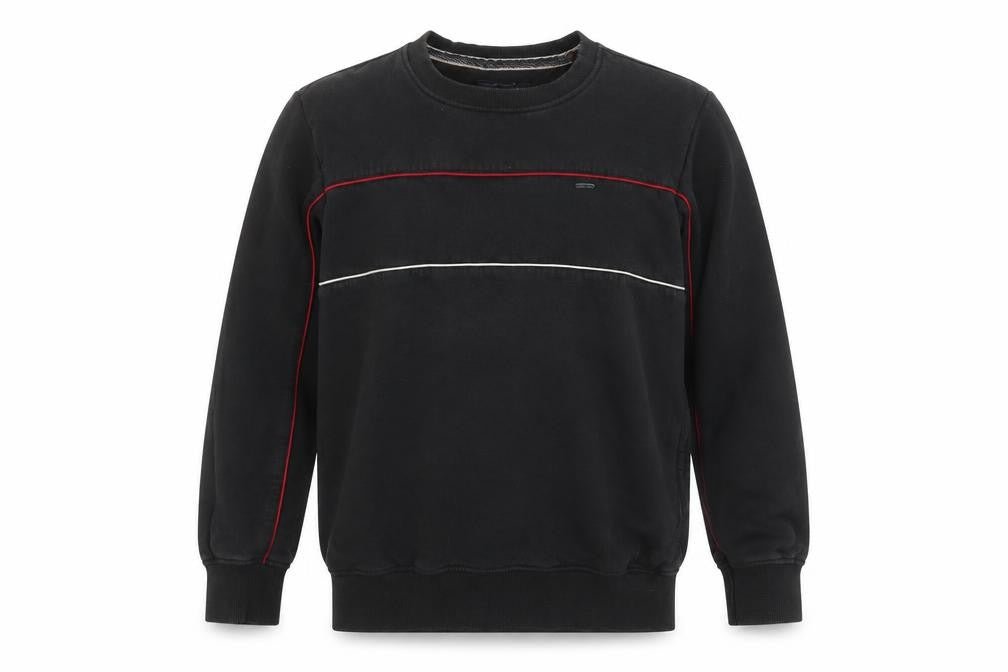 Bare Denim Men's Black L Sweatshirt Pullover Crew Neck Cotton