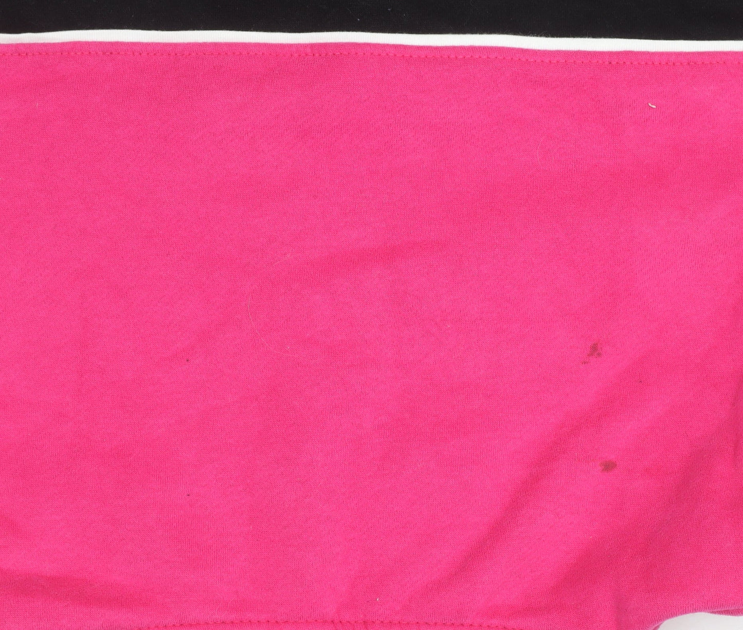 Sedra Girls Pink & Black Hooded Cotton Full Zip Jacket Size 12 Years