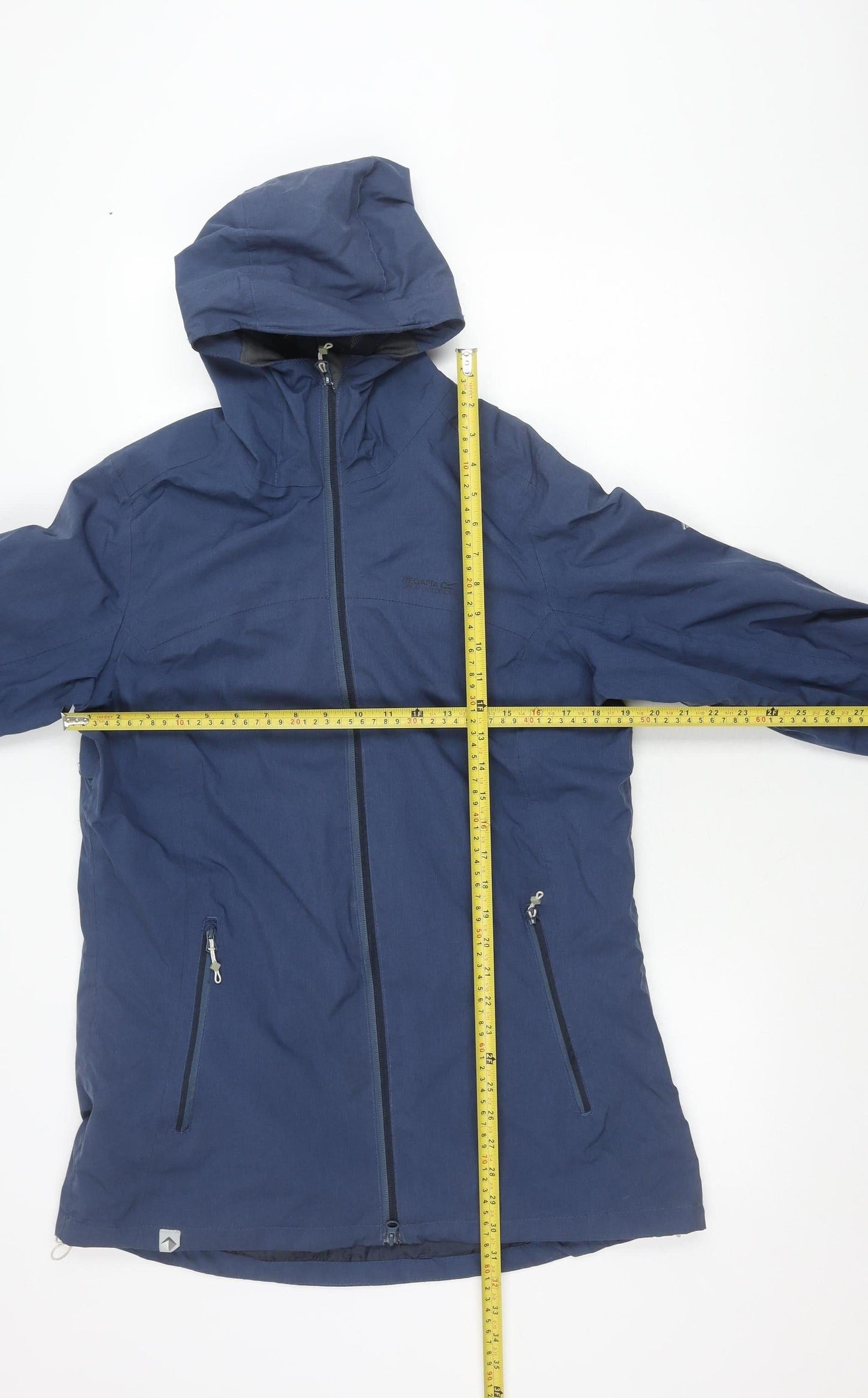 Regatta Men’s Blue Waterproof Hooded Rain Jacket Size L 42in